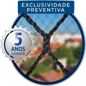 Malha de polietileno sem nó